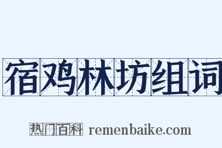 宿鸡林坊组词是什么意思的图片